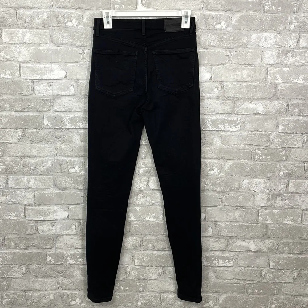 Denim Forum The Lola High Rise Skinny Jeans Black Size 26 - Image 3