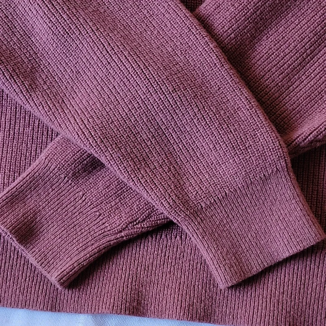 Aritzia Wilfred Dusty Rose Wool & Cotton  Crew Neck Sweater Size L - Image 5