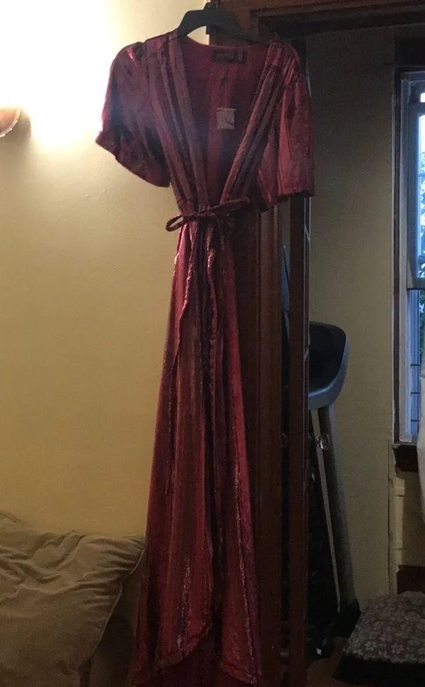 Free People Kara Velvet Wrap Metálica Striped 👗 - Image 4