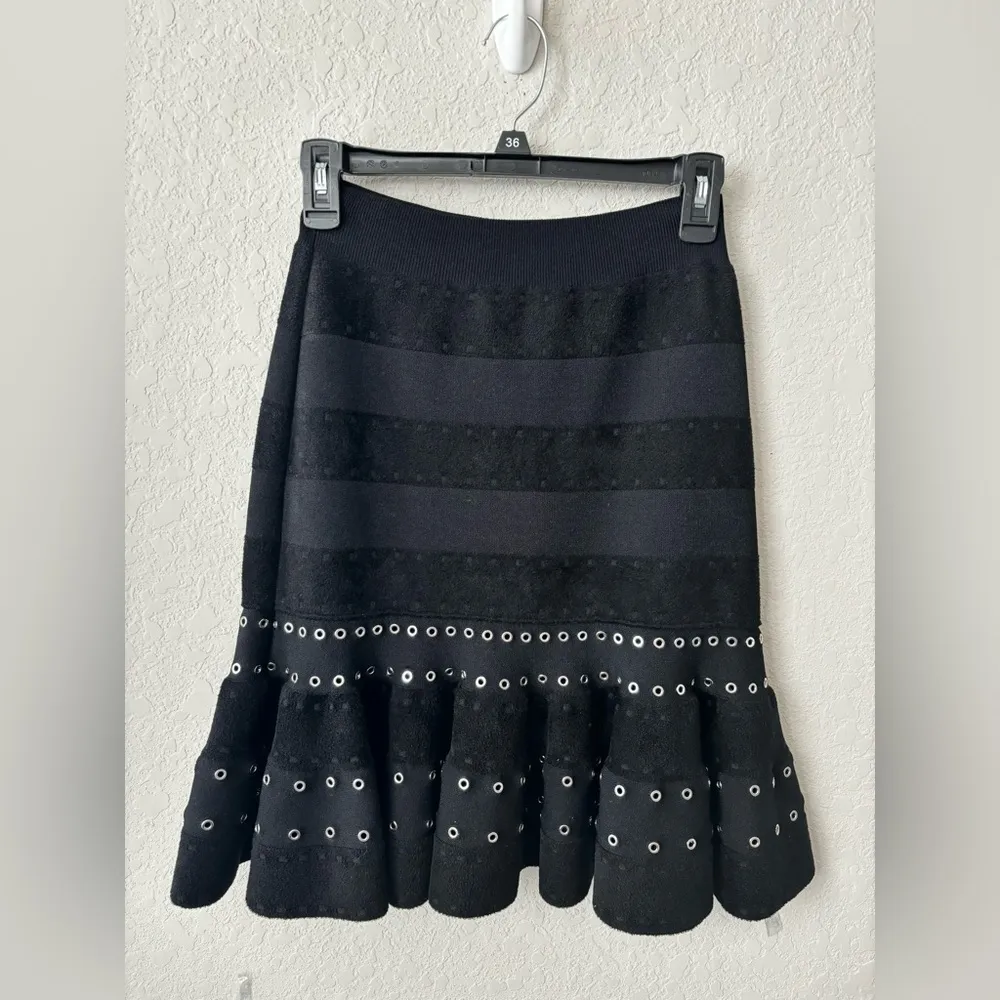 NWT Alexander McQueen black Ruffle Skirt Size medium - Image 3