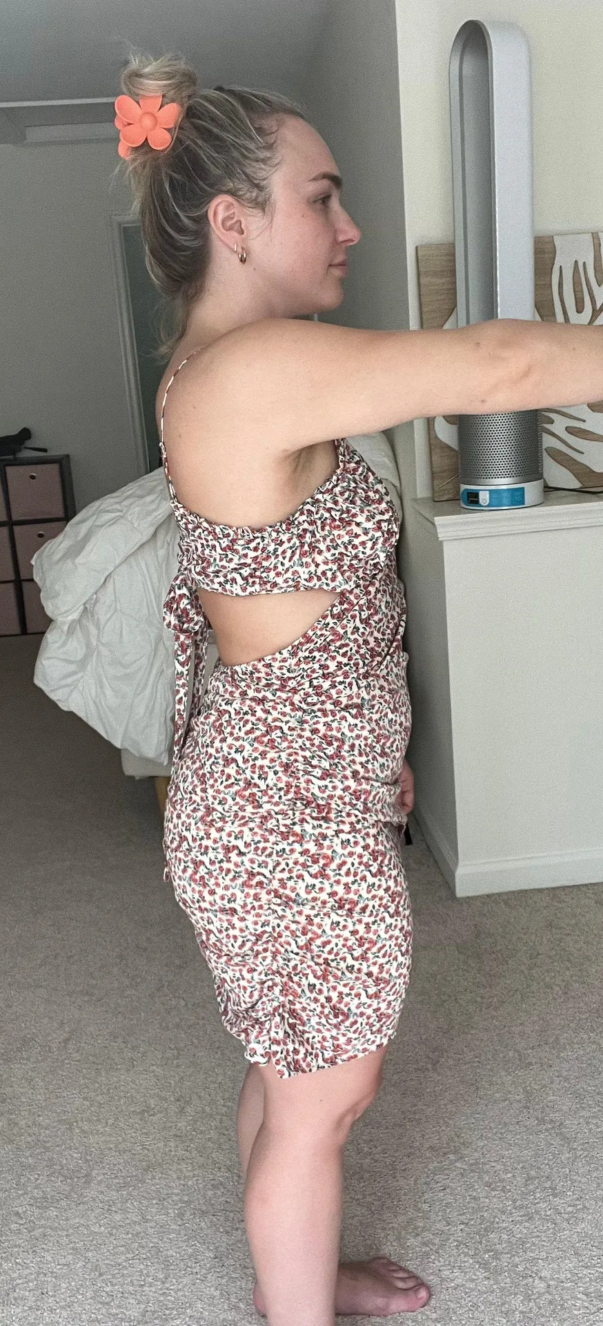 Floral Spaghetti Strap Dress Multi Size L - Image 2