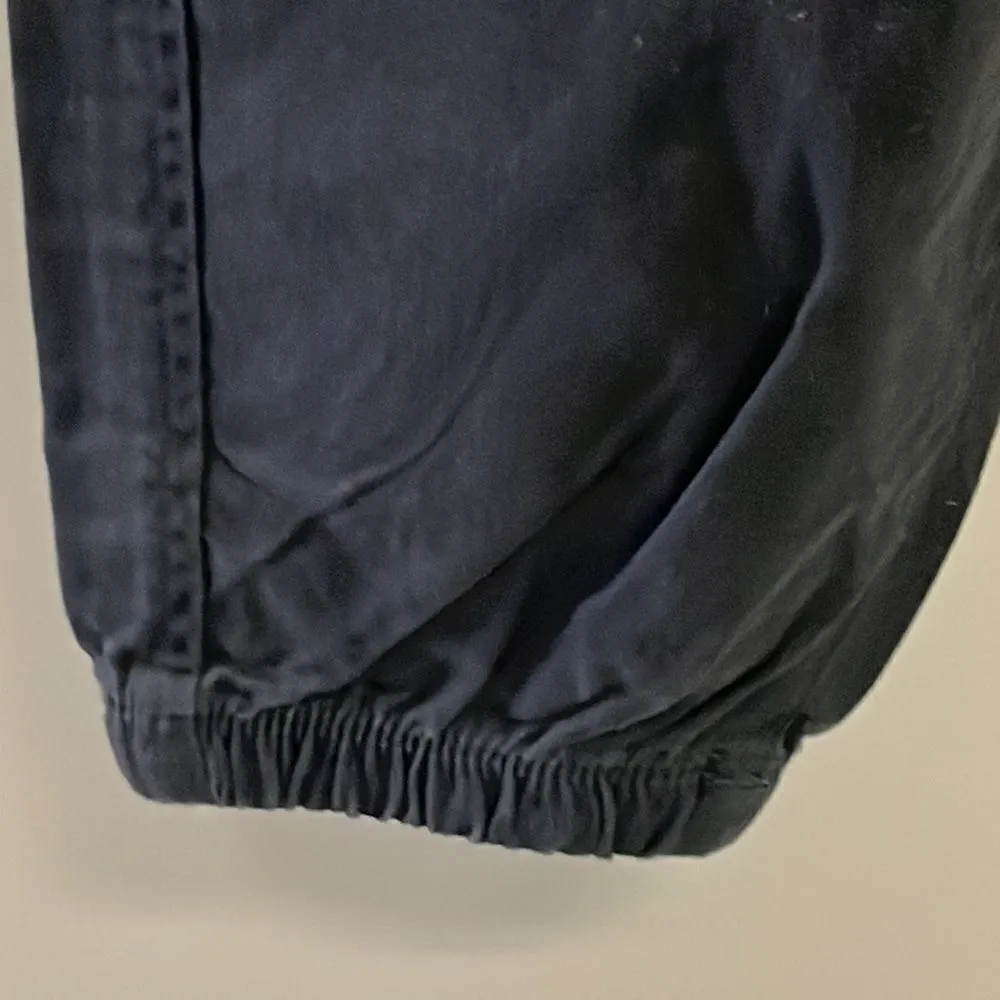 Gap Black Women’s Pull On Cargo Twill Joggers with Drawstrings and Back Pockets- - Image 6