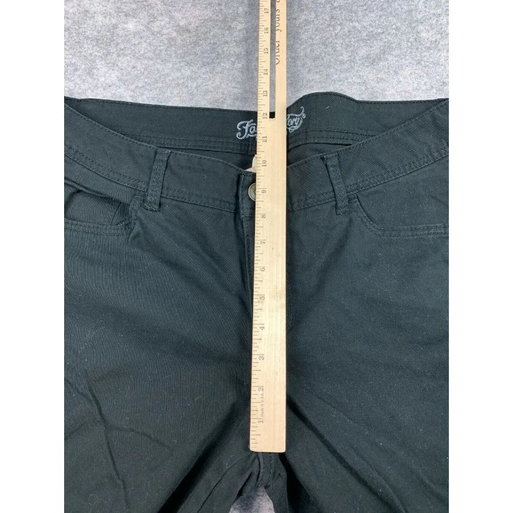 Faded Glory Sz 18 Skinny Womens Pants Black Zip Cotton Spandex Pockets NWOT Flat - Image 8