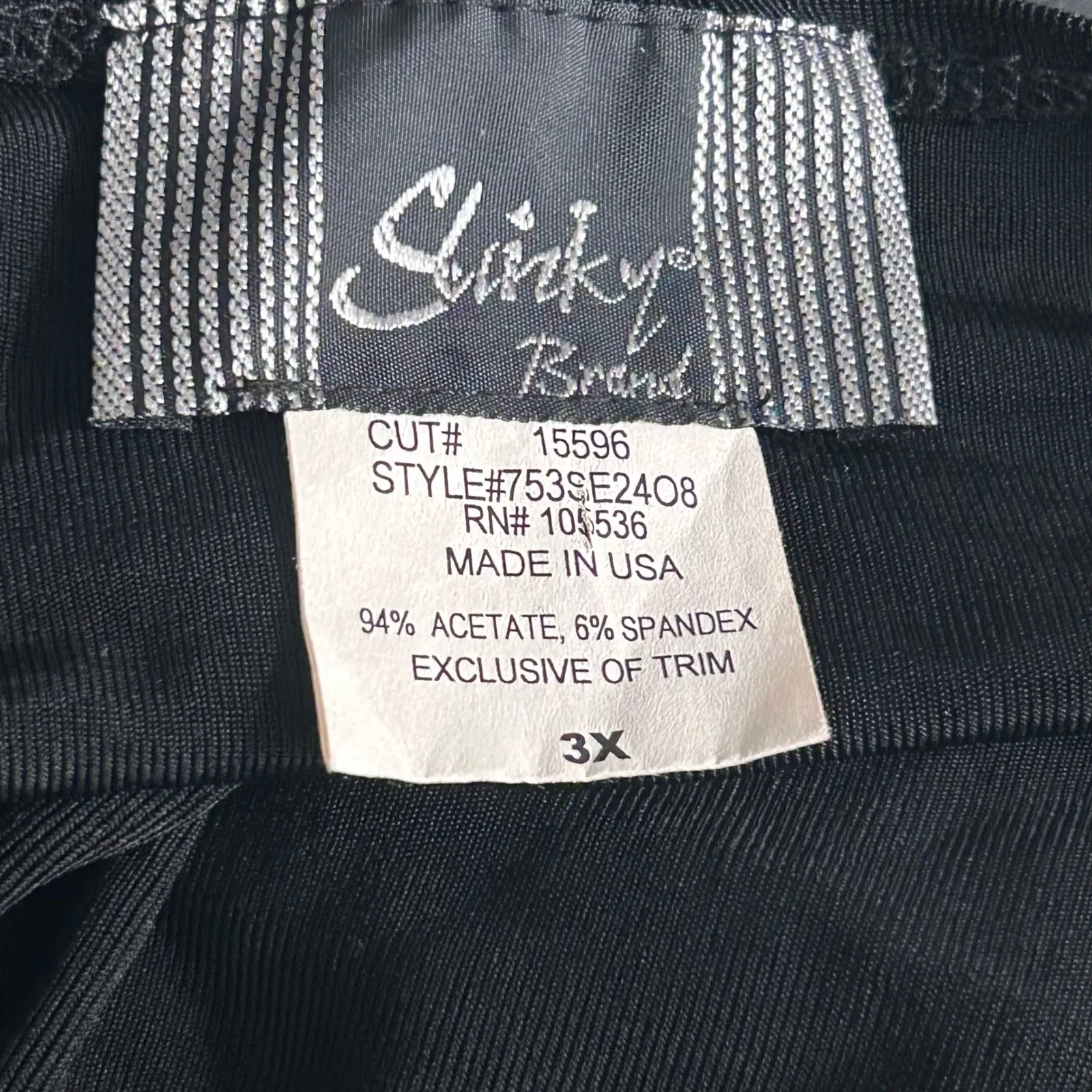 Slinky Brand Embellished Tank Top Black 3X - Image 4