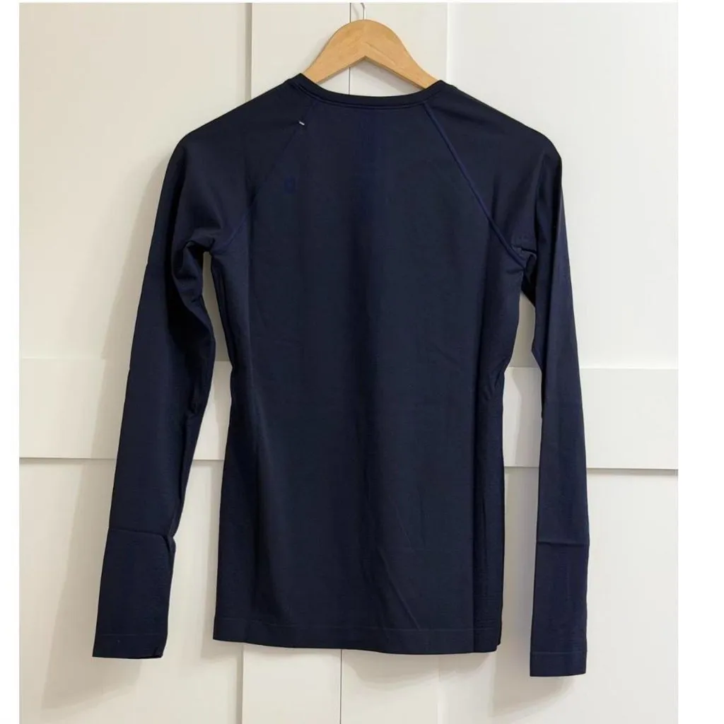 Figs Salta Seamless Longsleeve Underscrub in Navy, Size Small - Image 8