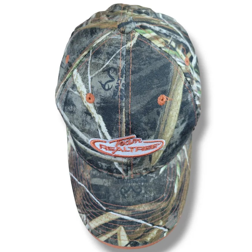 Team Realtree Hat OSFM By  Adjustable Strap Camouflage Embroidery EUC - Image 3