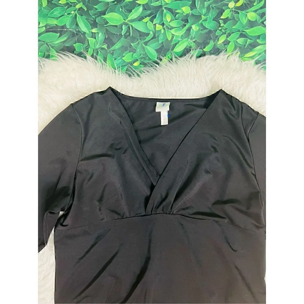 H&M black long sleeve body suit XL - Image 11