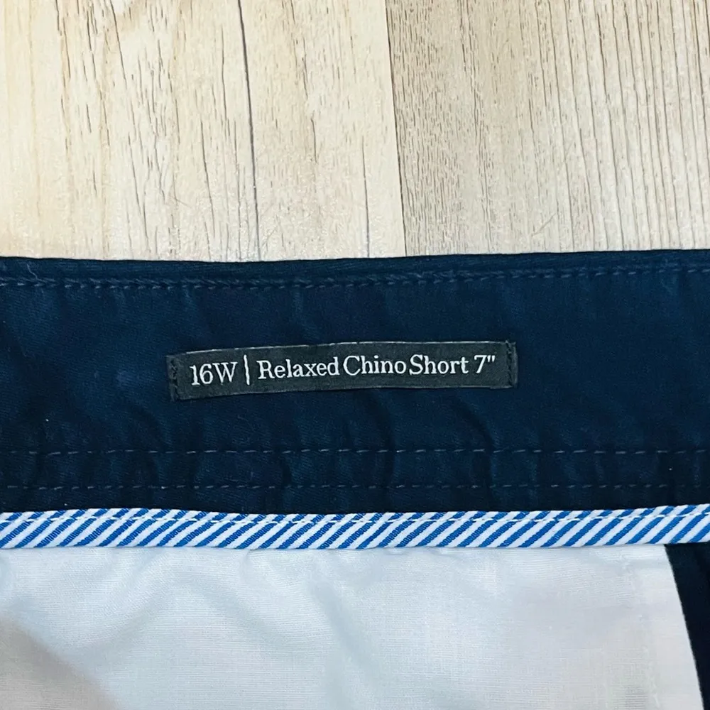 Talbots Relaxed Chino Short Size 16W Navy Blue plus - Image 4