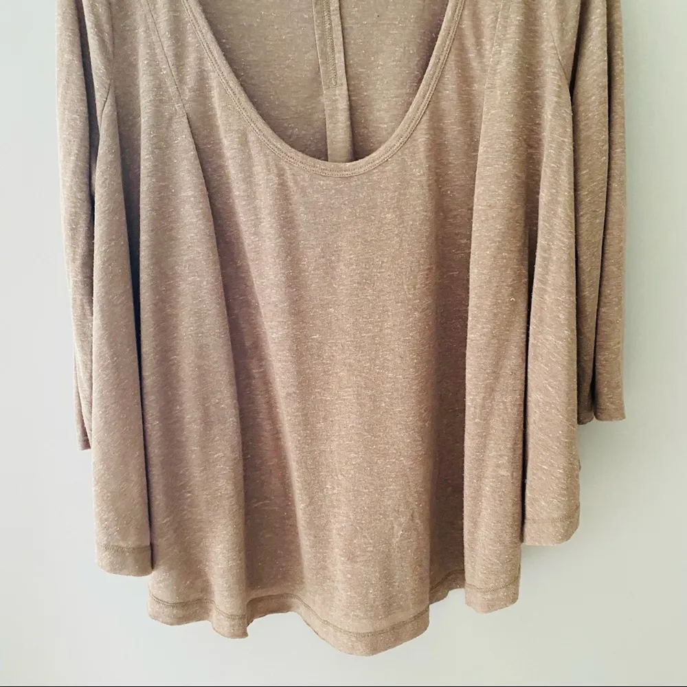 Free People 3/4 Sleeve Pullover Top Sz Medium - Image 3