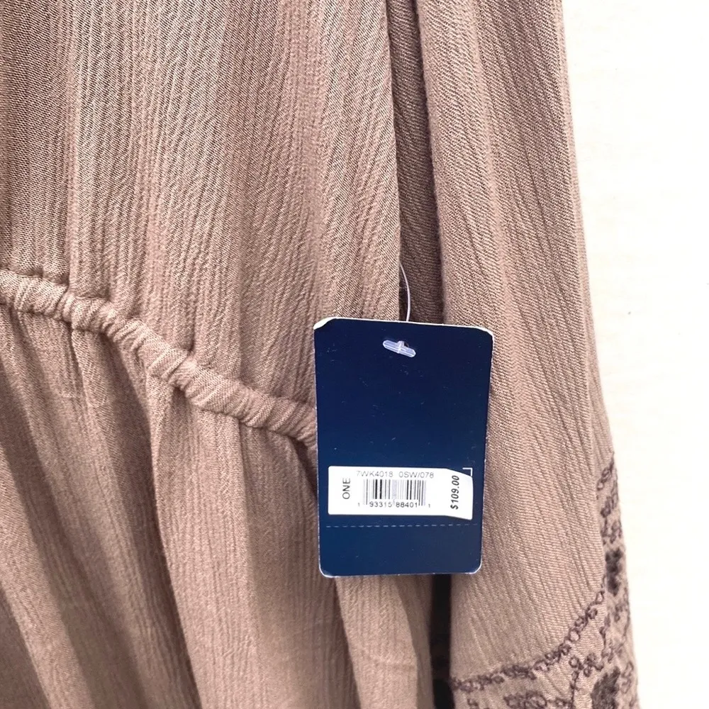 NWT Lucky Brand Womens one size fits all/most open front tie waist kimono blouse - Image 12