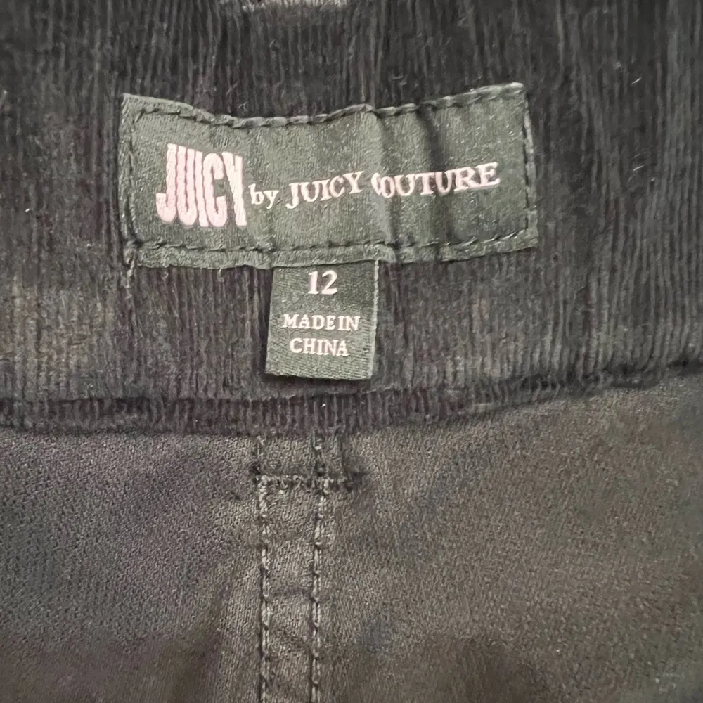 JUICY COUTURE Black Corduroy California Skinny Pull on pants NWT Size 12 - Image 6