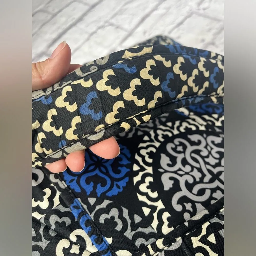 Vera Bradley Canterberry Cobalt Blue Quilted Backpack School College - Image 6