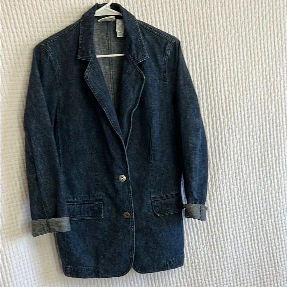 Liz Claiborne  Dark Blue Jean Jacket - Image 3