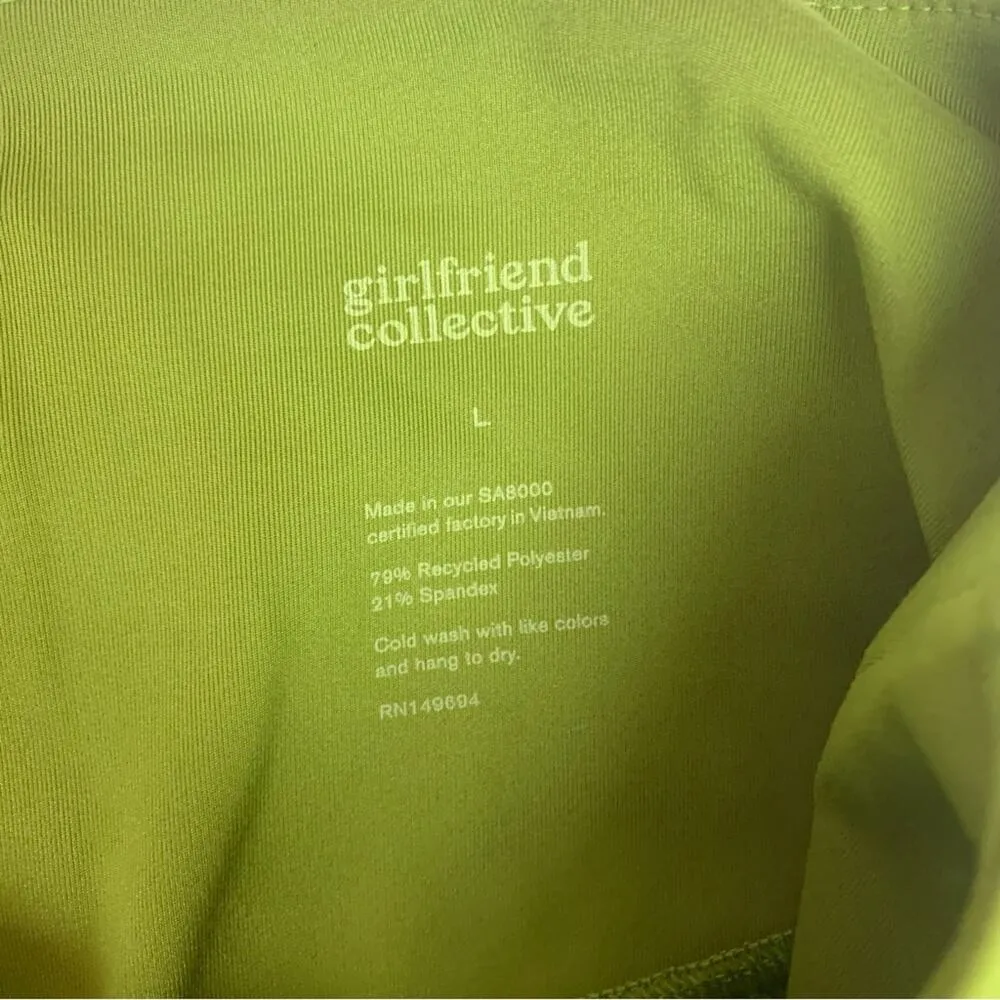 Girlfriend Collective women's large green Capri crop leggings athleta Lulu soft - Image 3