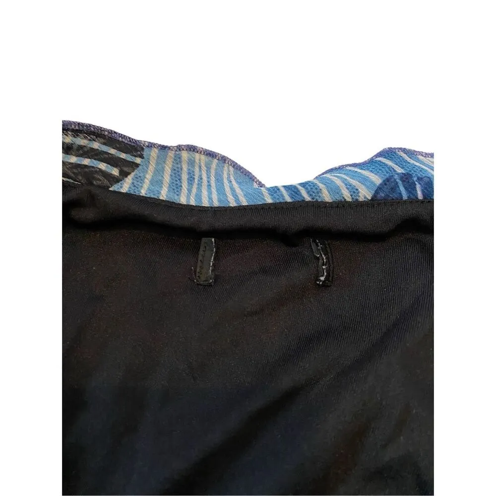 Floral Tank Top Ruffle Trim Beach Summer Vacation Coastal Coast Travel Flower Purple Size M - Image 8