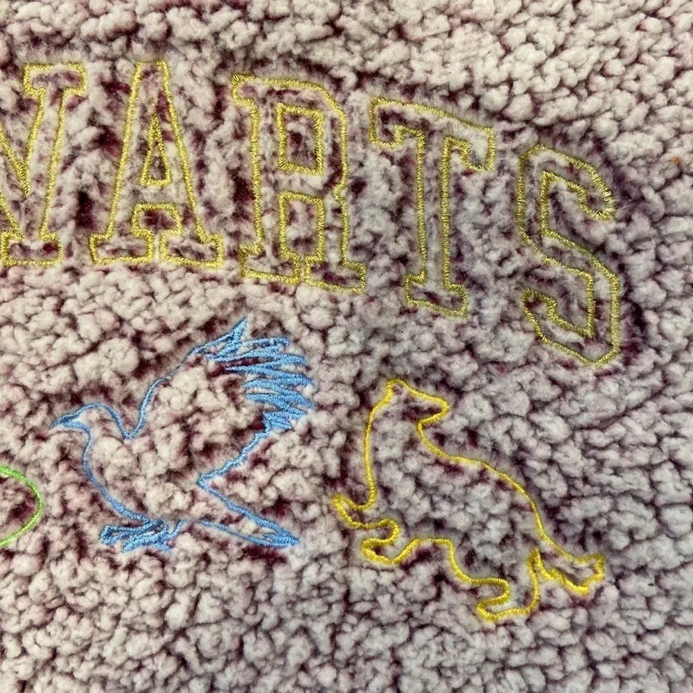 Wizarding World Harry Potter Purple Teddy Long Sleeve Sleepwear Size Medium - Image 12