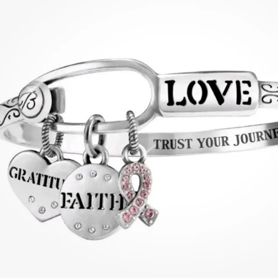 Brighton Power of Pink Collectible Silver Bangle Bracelet with Collectible Tin - Image 2