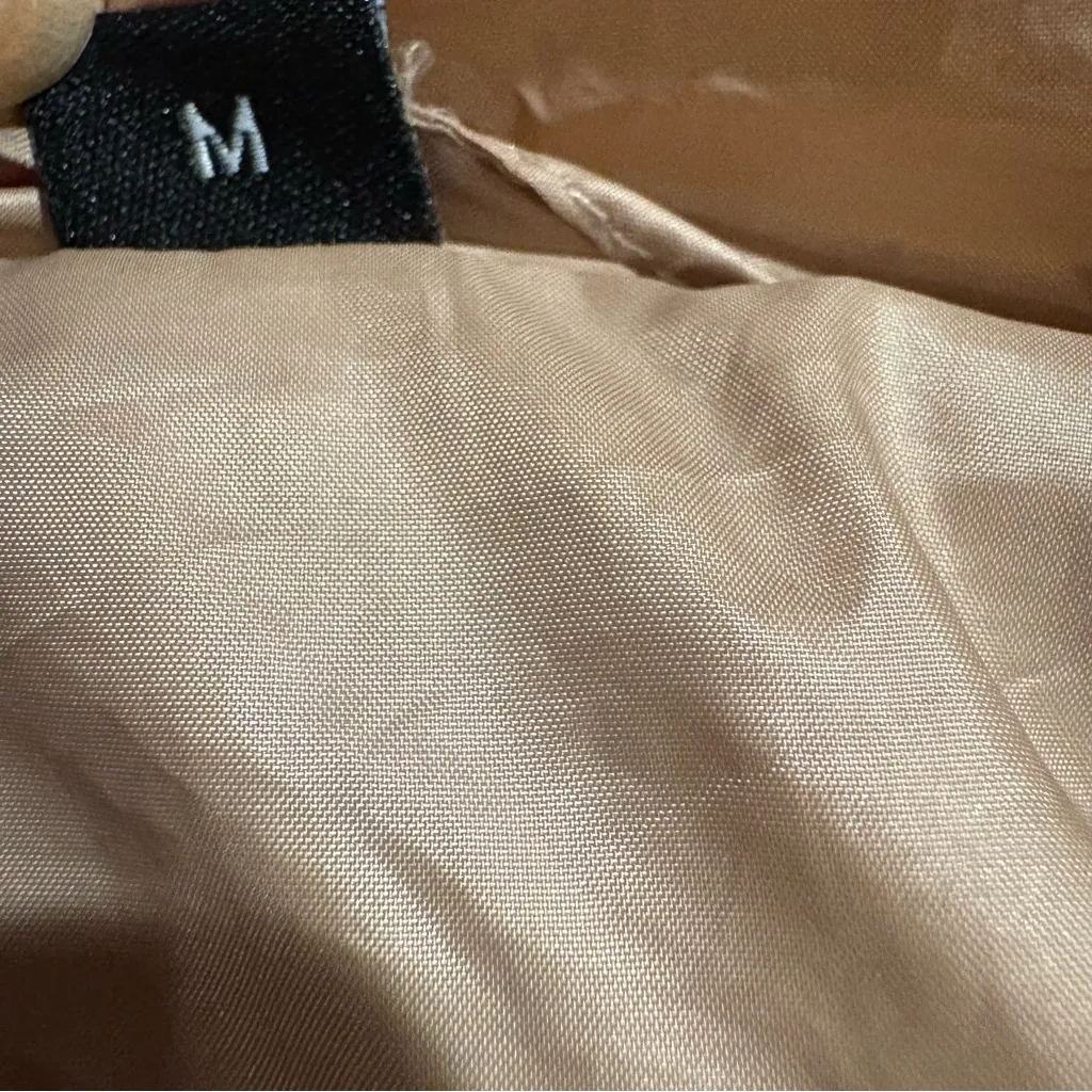 Guess Beige Puffer Jacket with Faux Fur Hood size M - Image 13