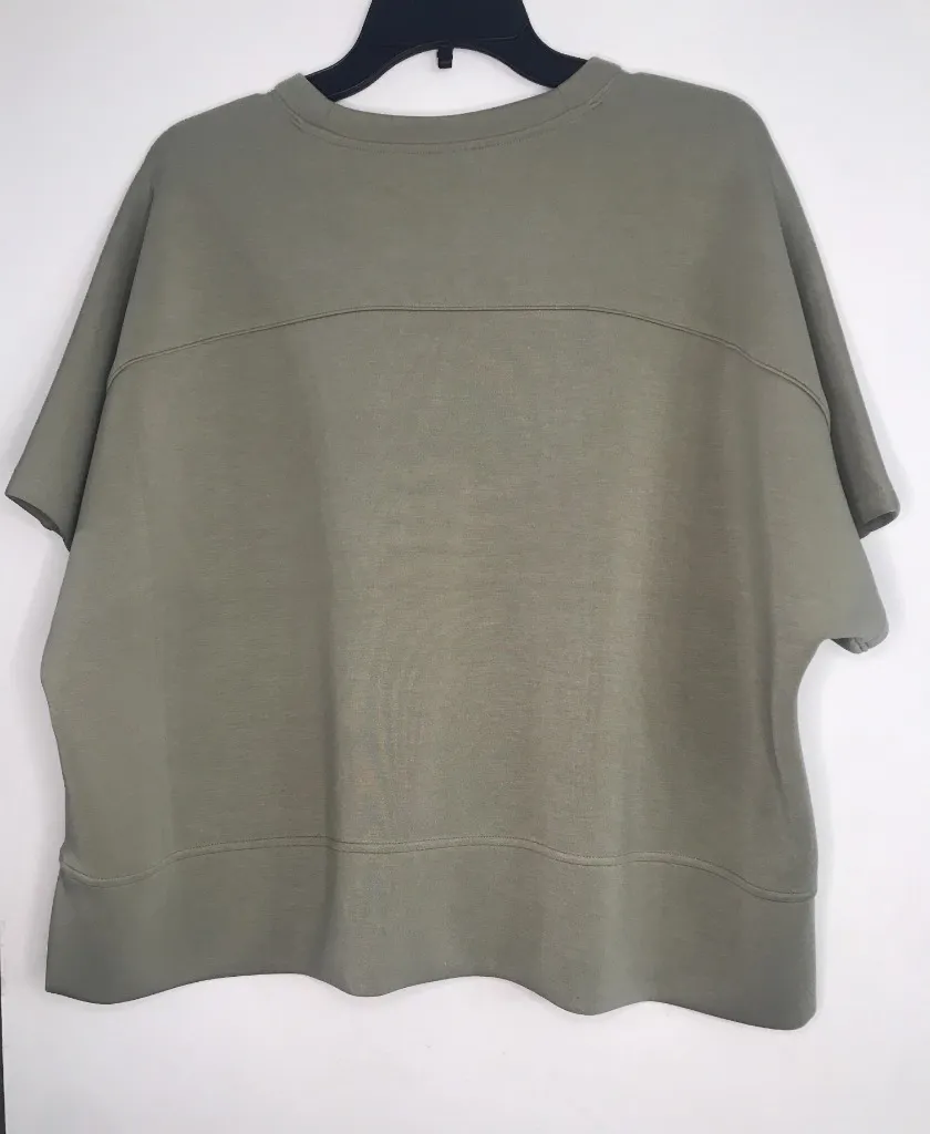 Calia Women's Sandwash Short Sleeve Pullover in Ground Fennel size XL NWT - Image 4