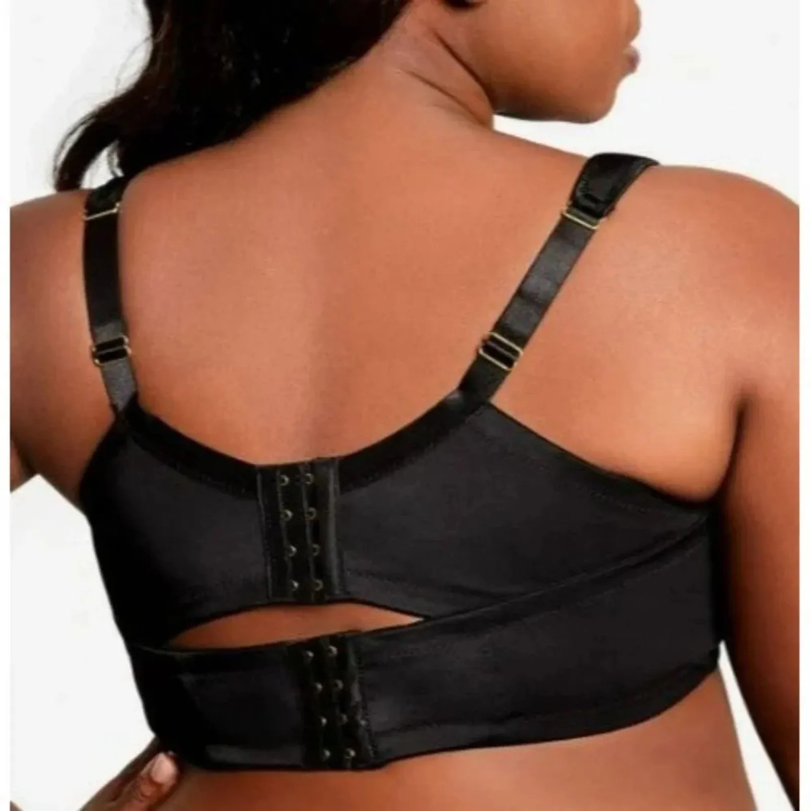 Ashley Stewart Full Coverage Butterfly Bra Black Womens 38DDD - Image 8