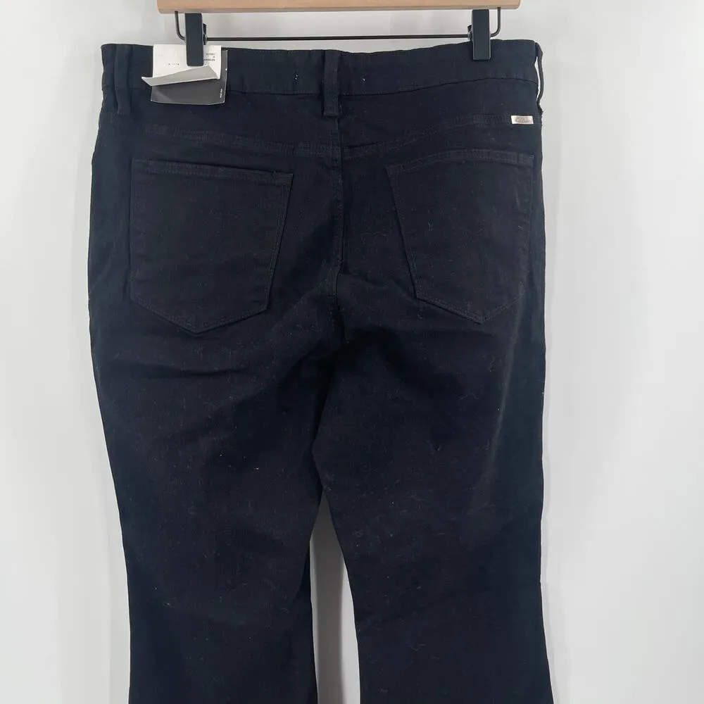 KANCAN Jeans Size 16W Denim Black NWT Mid Rise Cotton Stretch Flare Curvy Plus - Image 12