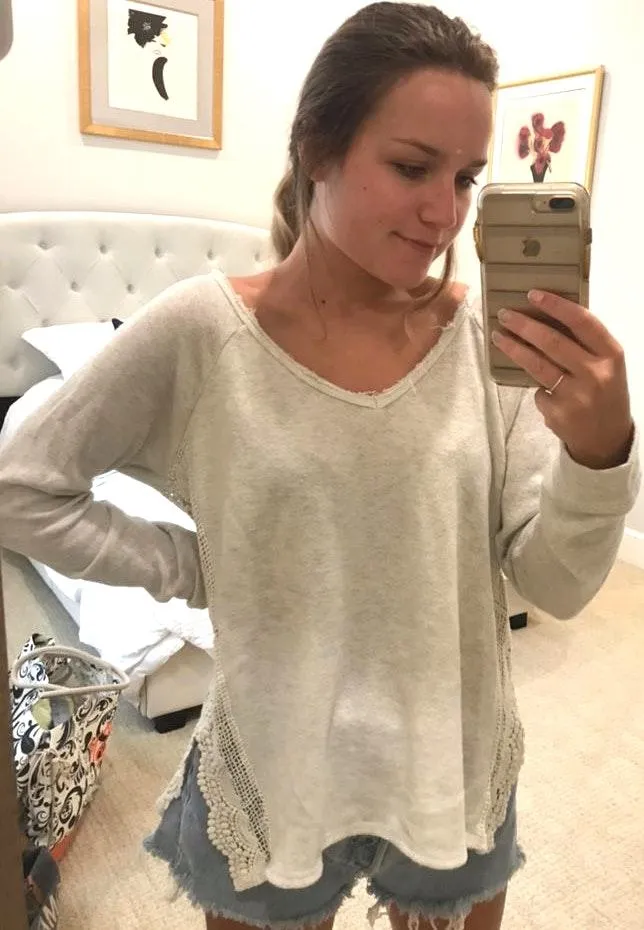 O'Neill Beachy White Sweater Shirt - Image 3