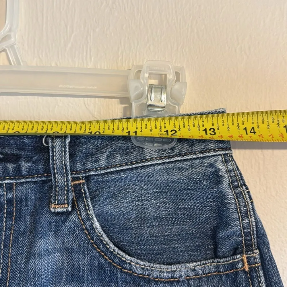 Hollister Y2K girly Distressed Blue Denim cutoff shorts size 25 spring - Image 4