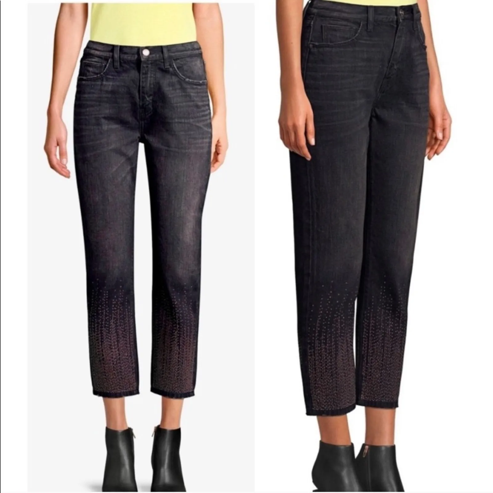 CURRENT/ELLIOTT Vintage Cropped Slim Studs Jean 28 - Image 12