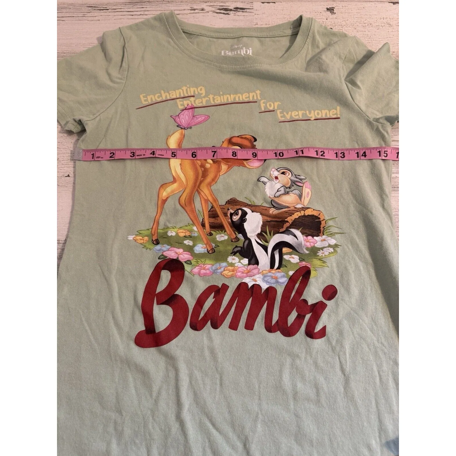 Disney Bambi Enchanting Entertainment for Everyone Juniors MEDIUM T-Shirt - Image 3