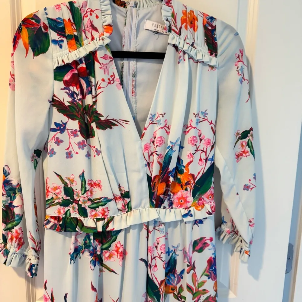 Hunter Bell Wildflower Leighton Long Sleeved Floral Dress | Size 4 - Image 4
