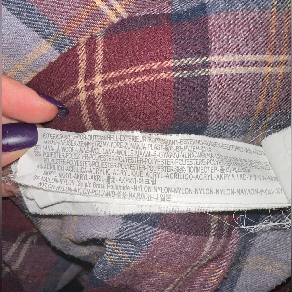 EUC BERSHKA Double Breasted Peacoat  Wool Swing Jacket LIGHT BROWN Coat. - Image 6