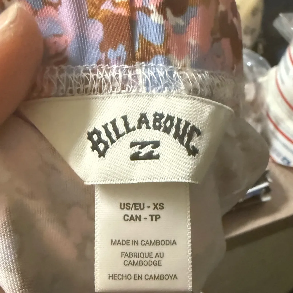 NWT BILLABONG Floral Hang Loose Pant - Pink, Brown, White Size XS - Image 15