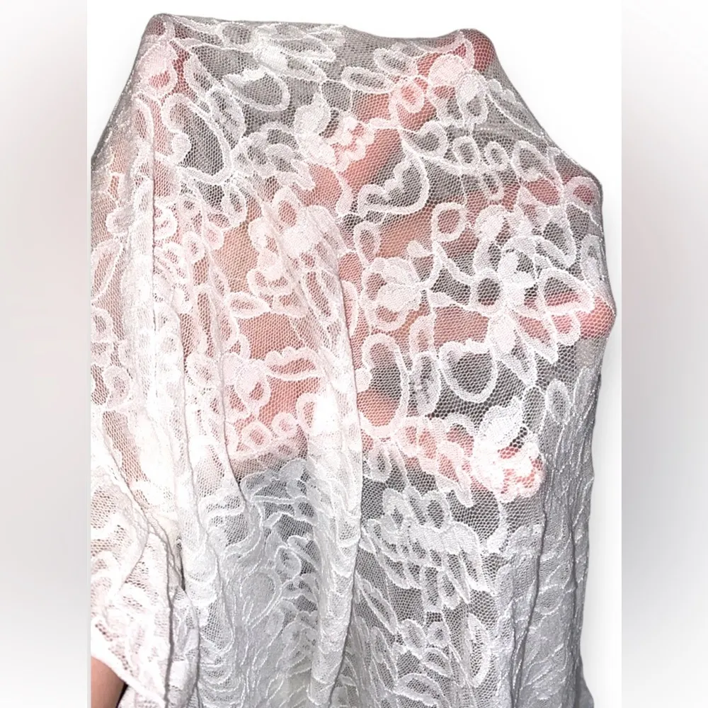 VCTORIAS SECRET The Lacie Bustle Back Babydoll Lace Slip Dress Large L - Image 6