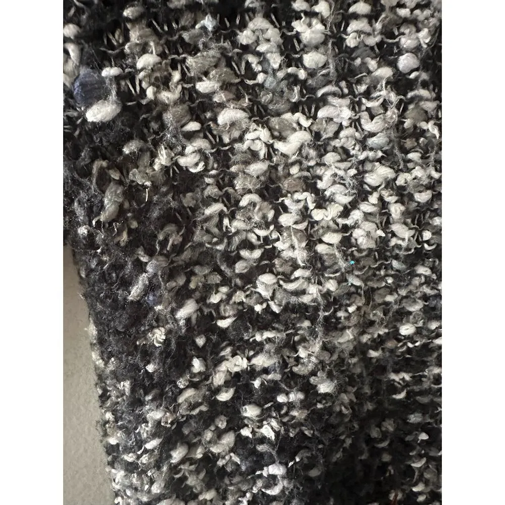 Charming Charlie Sweater Women's Small Gray Chunky Knit Winter Cozy Marled - Image 3