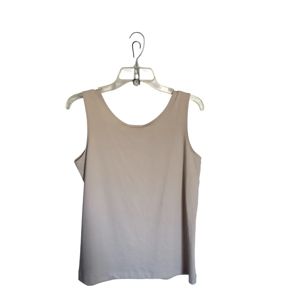 Chico’s Microfeel Timeless Tank Basic Knit Peyote Size 1 NWT‎ - Image 2