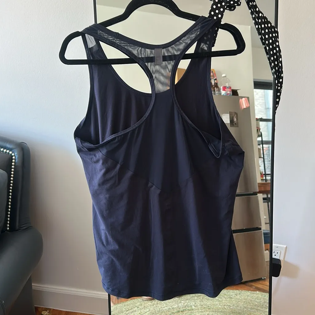 Athleta navy blue razor back tank top - Image 2