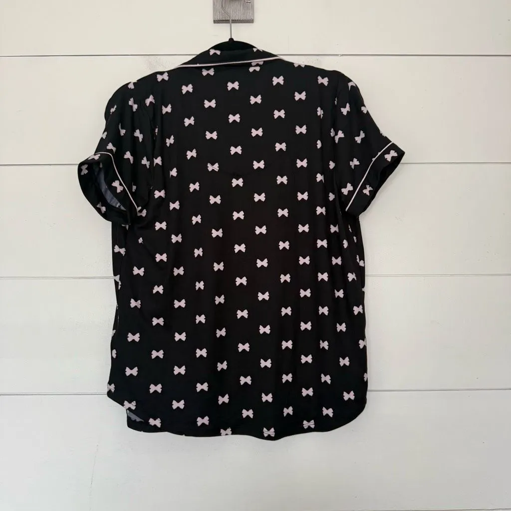 Kate Spade Women’s 8 Black Bow Pajama Top - Image 4