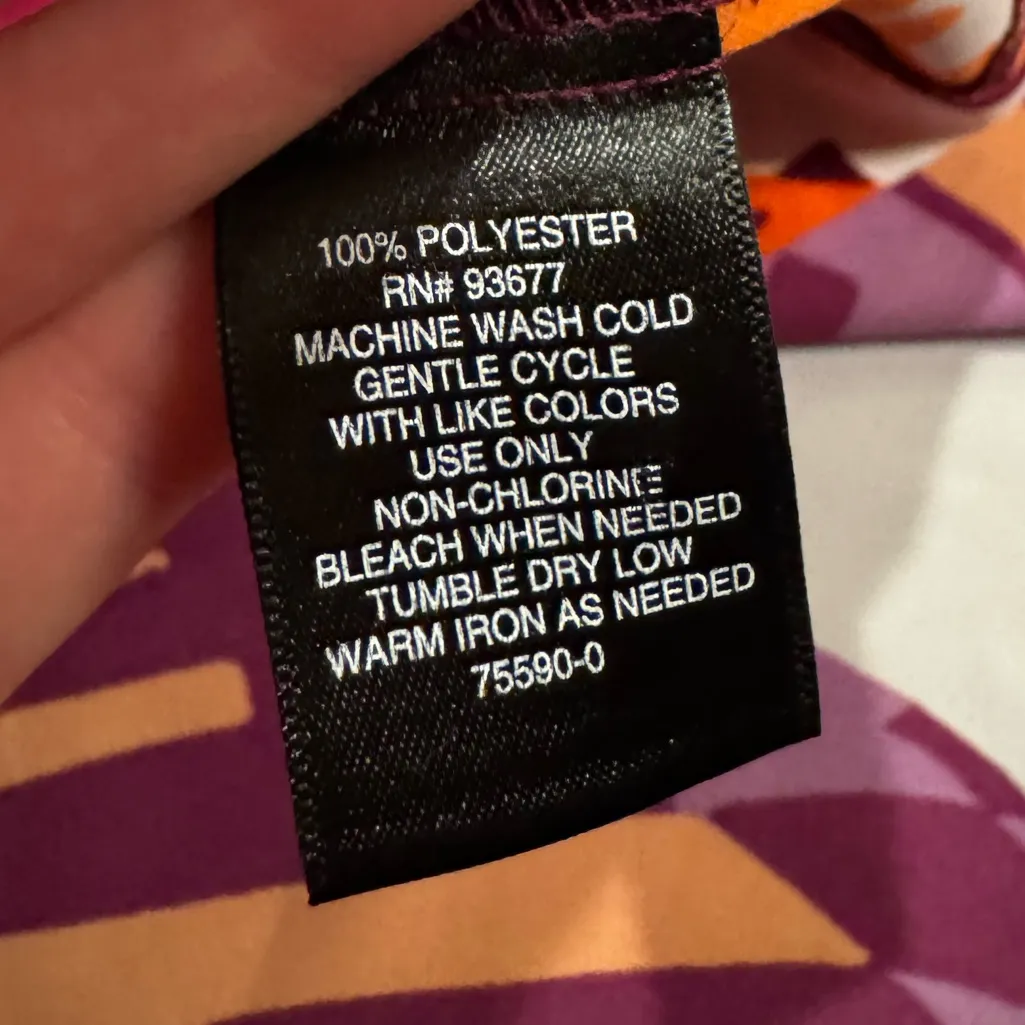 NWT Bold Elements Vibrant Purple and Orange Halter Dress - Image 6