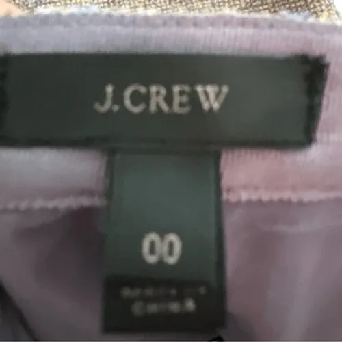 NEW J. Crew sz 00 Womens‎ Tweed Purple Metallic Full Zip HighWaist Pencil Skirt - Image 9