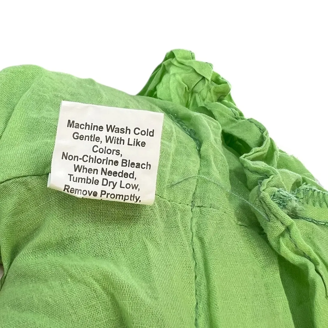 Hello Molly Challenge‎ Your Faith Dress Puff Sleeve Floral Print Green Size US 2 - Image 15