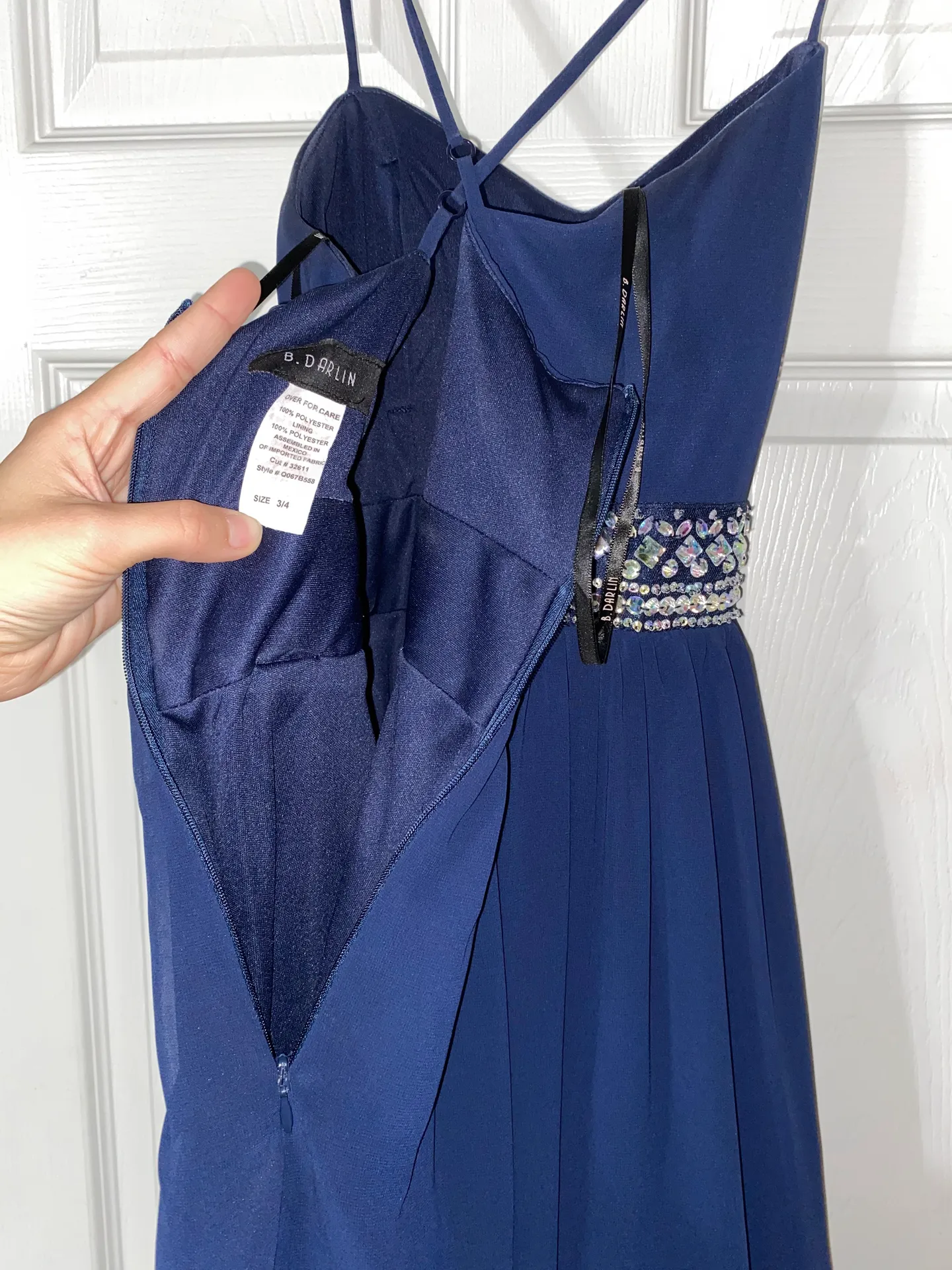 Homecoming Dress Blue - Image 2