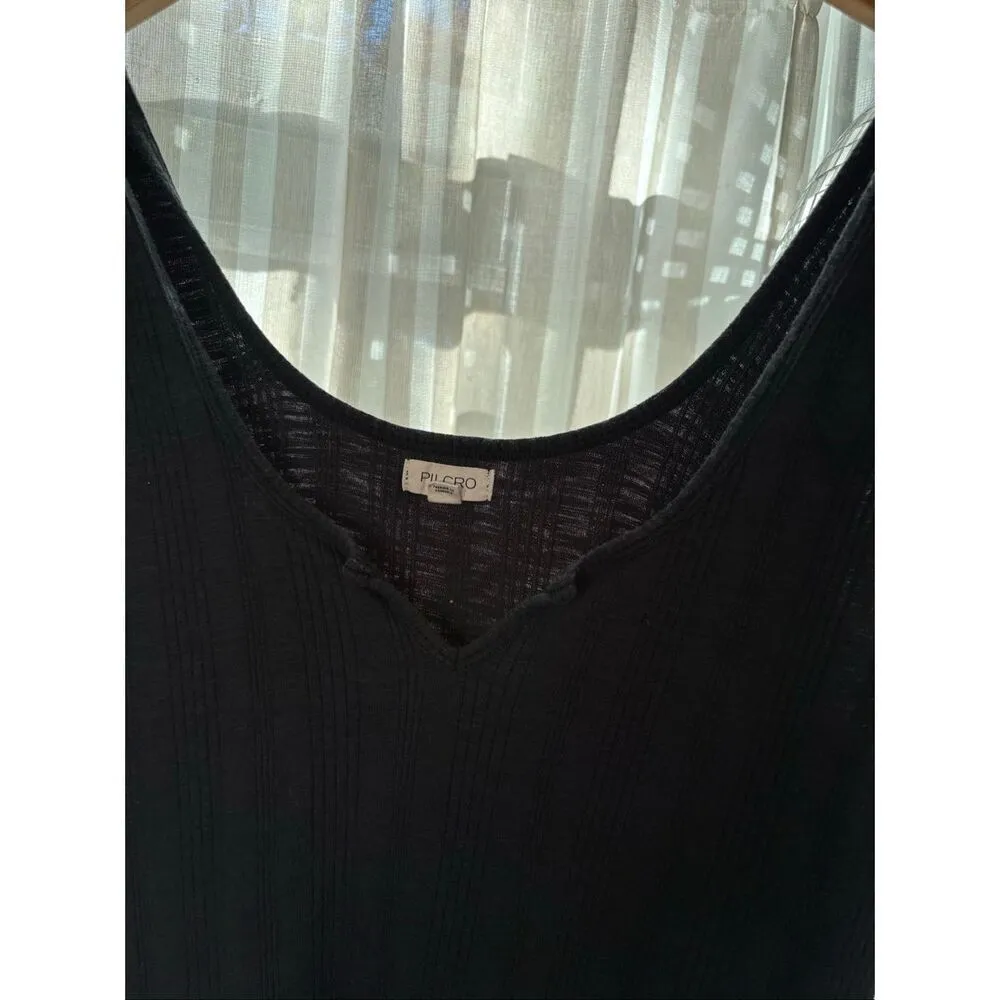 Pilcro Notched Charcoal Gray Tank - Image 5