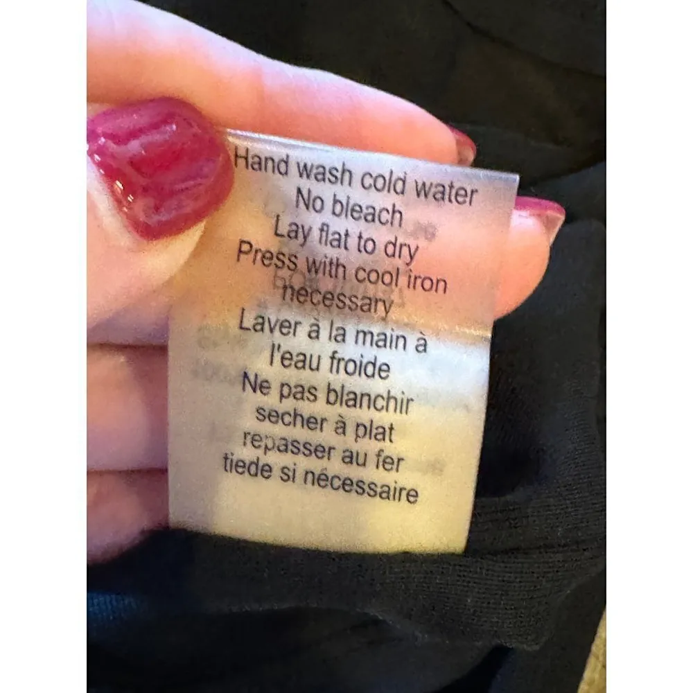 Alice + Olivia Black Beaded Jeweled Scoop Neck Short Sleeve Mini Dress Size S‎ - Image 13