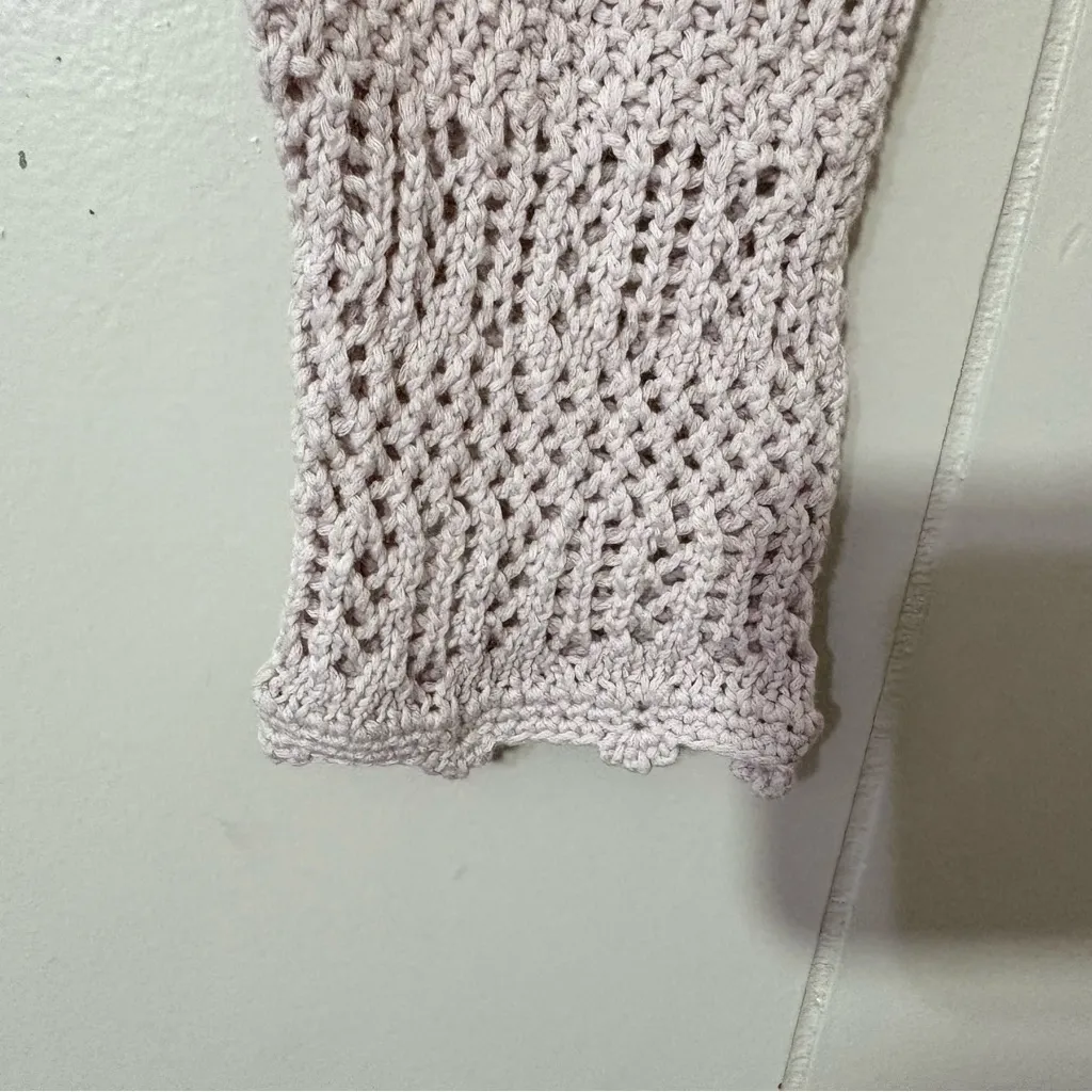 Aritzia Wilfred Splendour Cardigan 100% Open Knit Size 2XS Purple/grayish color - Image 4