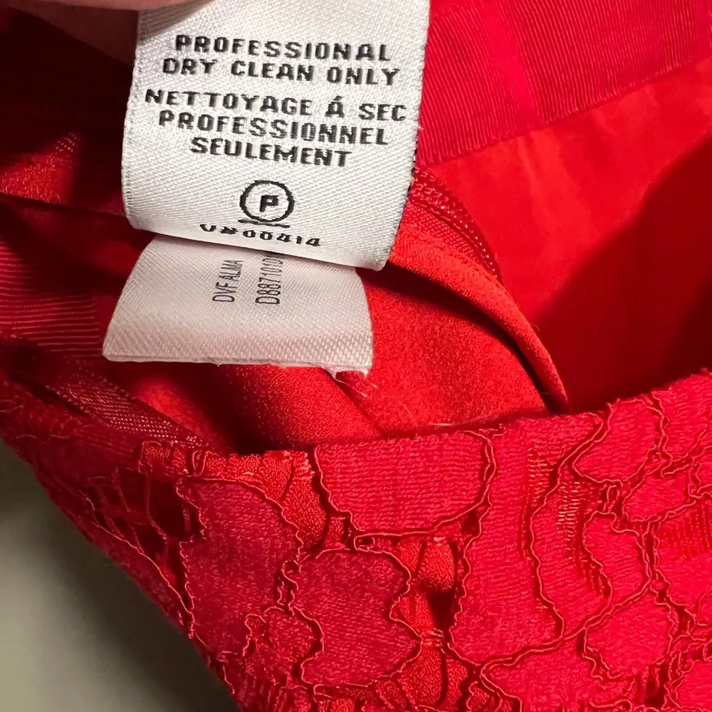 DVF Alma Lace Cutout Dress in Scandal - Size 0 - Image 7