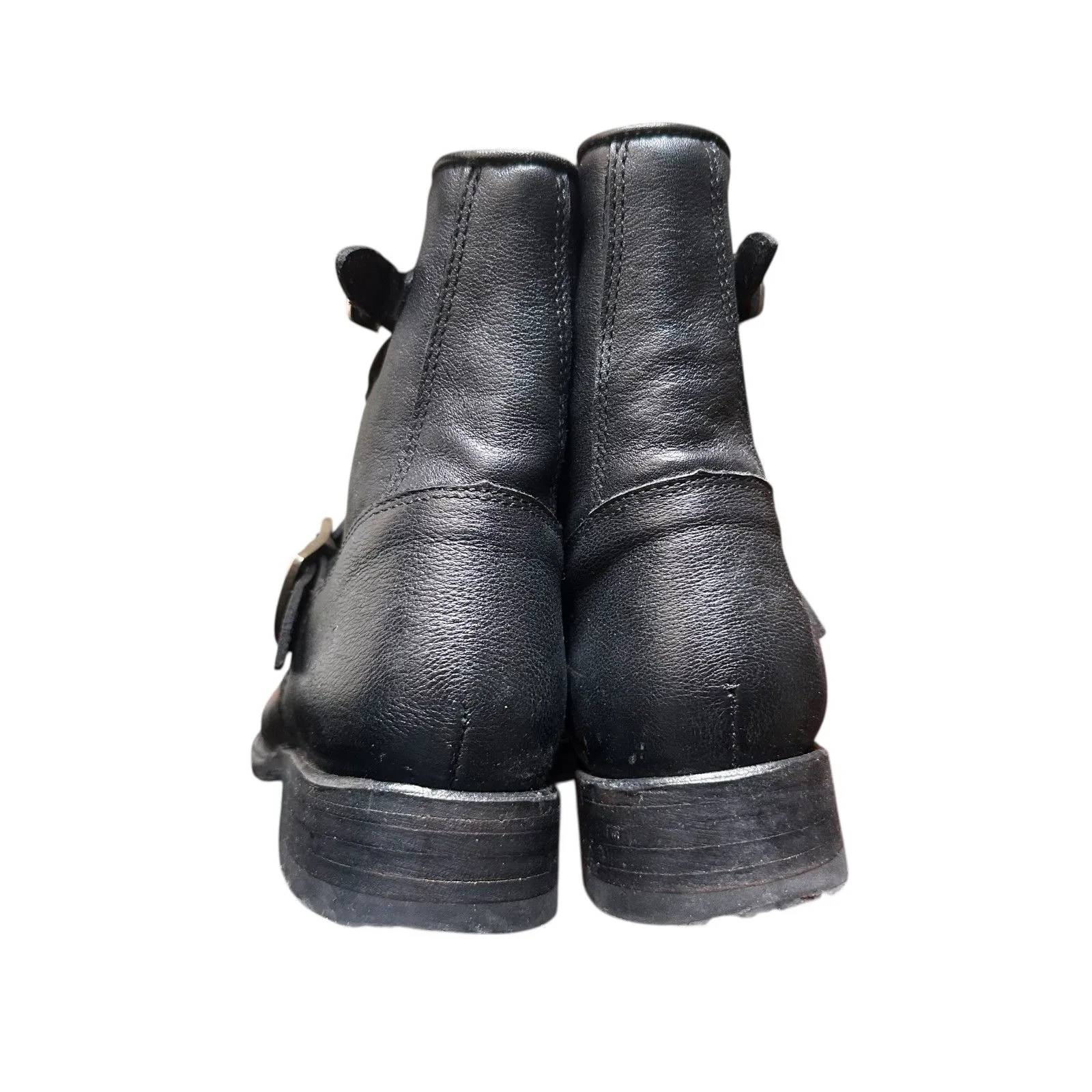 FRYE Engineer Moto Ankle Boots Black Sz 7 - Image 4