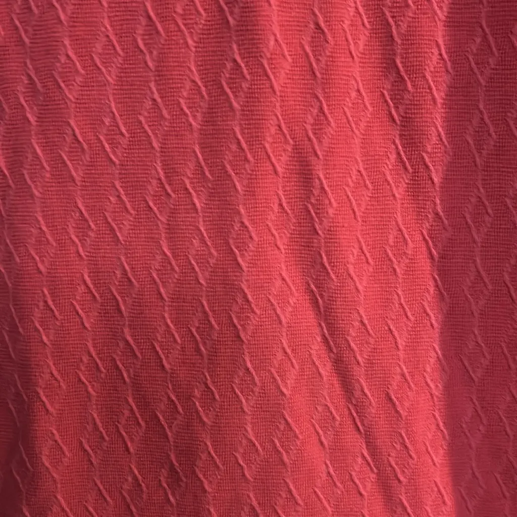 Anthropologie MAEVE Dress Size Small Coral Pink Short Sleeve Textured Shift‎ - Image 3