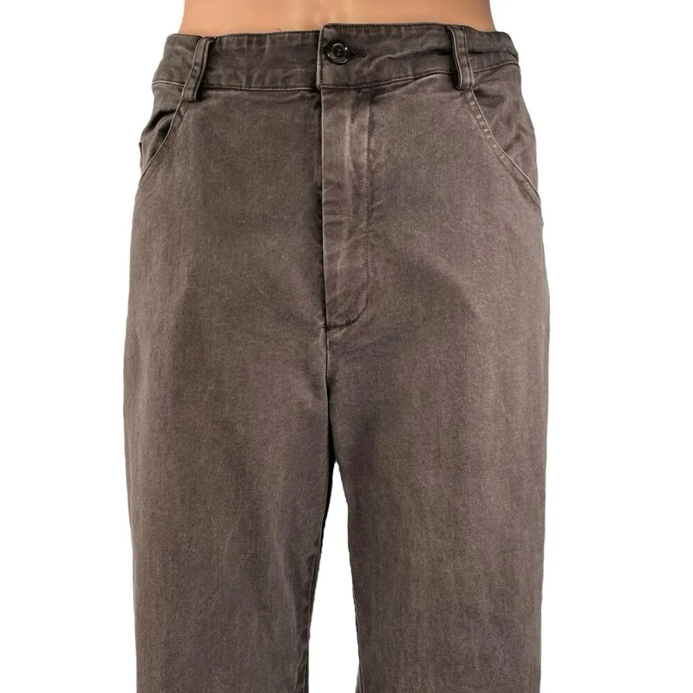 YFB Women's Brown High Waisted Flared Bootcut Bell Bottom Denim Jeans Size L Size L - Image 4