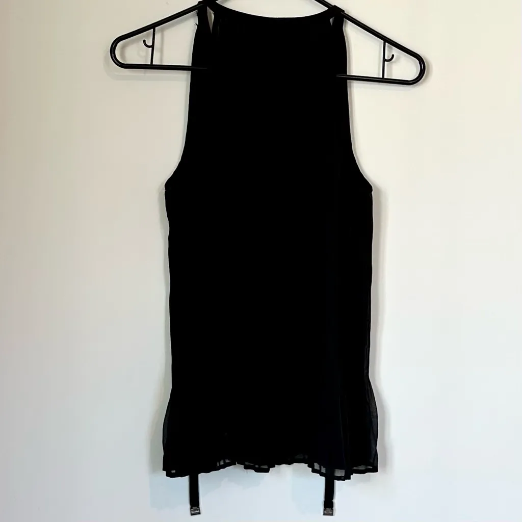 Calvin Klein Black Pleated Texture Tank Top - Size: Small - Image 7