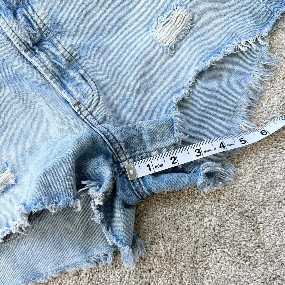 Urban Outfitters BDG Distressed Jean Cut Off Essential Shorts Mid-Rise Size 28 - Image 8